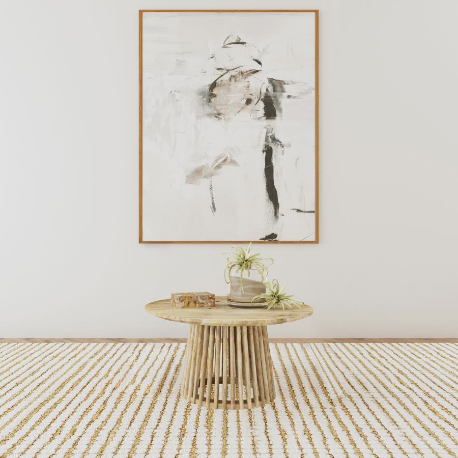 Touhy - Round Solid Wood Table by Coaster Fine Furniture | Bel Furniture