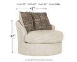 Soletren - Swivel Accent Chair - Stone