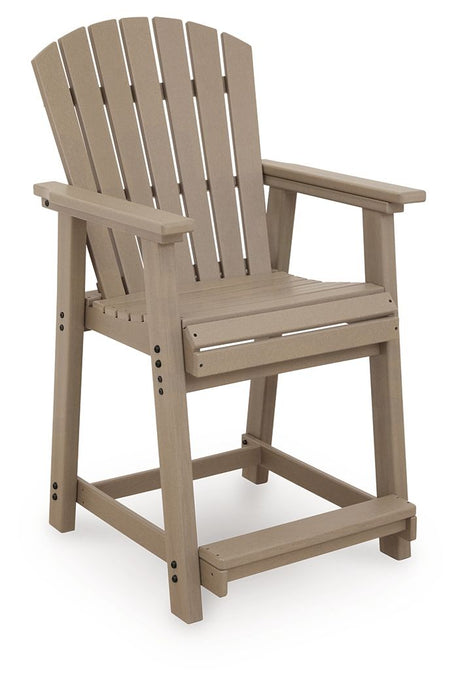 Seacliff Beach - Barstool (Set of 2) - Medium Brown - view 4