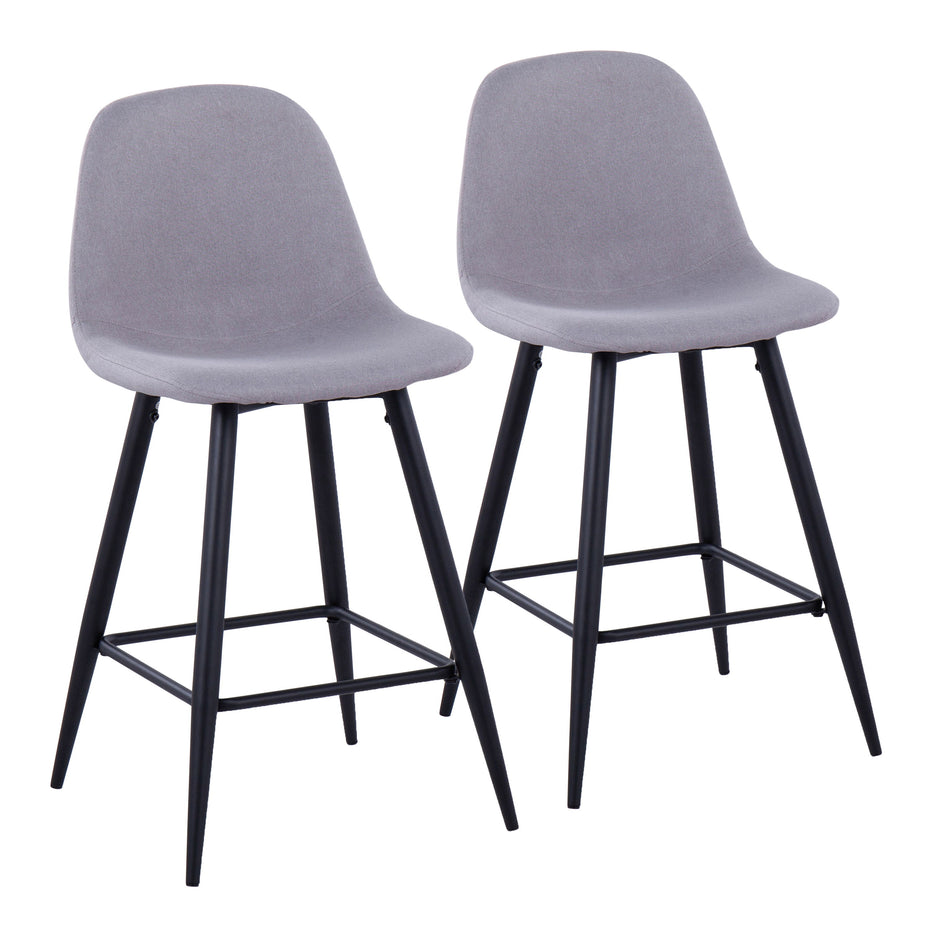 Pebble - Mid Century Casual Comfort Modern Counter Stool (Set of 2)