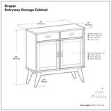 Draper - Entryway Storage Cabinet - Brown