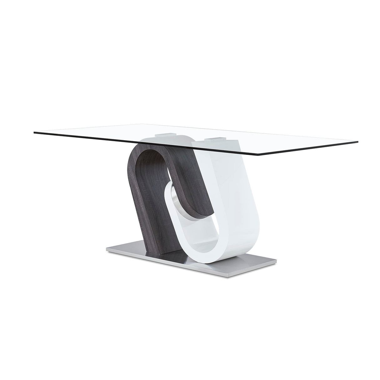 Anne - Dining Table - White / Gray