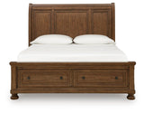 Zackaryn - Sleigh Storage Bed