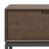 Banting - Low TV Stand - Walnut Brown by Simpli-Home | Bel Furniture