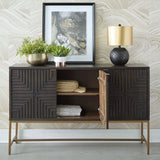 Elinmore - Brown / Gold Finish - Accent Cabinet by Signature Design by Ashley® | Bel Furniture