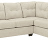 Falkirk - Sectional Beige 2-Piece Sectional with Right-Arm Facing Corner Chaise by Benchcraft® | Bel Furniture