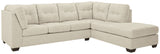 Falkirk - Sectional Beige 2-Piece Sectional with Right-Arm Facing Corner Chaise by Benchcraft® | Bel Furniture