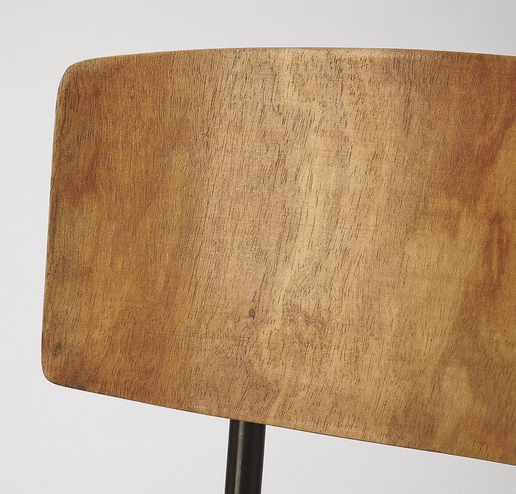 PU Leather Side Chair - Brown