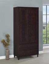 Wadeline - 2 Door Tall Accent Storage Cabinet - Rustic Tobacco by CoasterEveryday | Bel Furniture