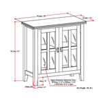 Artisan - Low Storage Cabinet - Tobacco Brown by Simpli-Home | Bel Furniture