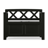 Amherst - Small Transitional Entryway Storage Bench