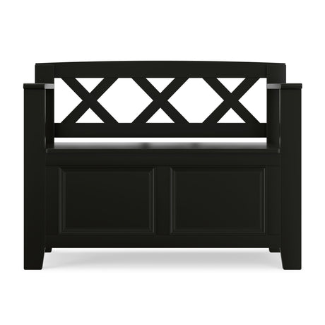 Amherst - Small Transitional Entryway Storage Bench - view 16