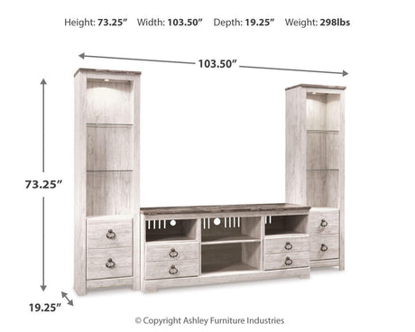 Willowton - Entertainment Center With Fireplace Option - view 10