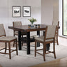 Patterson - Counter Height Dining Set Dark Brown 5 Pc. Table, 4 Chairs by CoasterEveryday | Bel Furniture