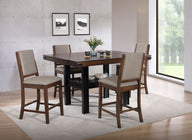 Patterson - Counter Height Dining Set Dark Brown 5 Pc. Table, 4 Chairs by CoasterEveryday | Bel Furniture