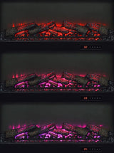 Havering - 71" TV Stand Fireplace Media Console - Dark Pine