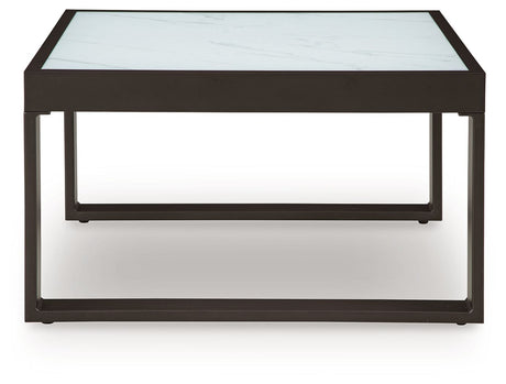 Beachloft - Black / Gray - Square Cocktail Table by Signature Design by Ashley® | Bel Furniture