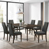 Wes - Rectangular Dining Table Set Dark Gray 5 Pc. Table, 4 Chairs by CoasterEssence | Bel Furniture