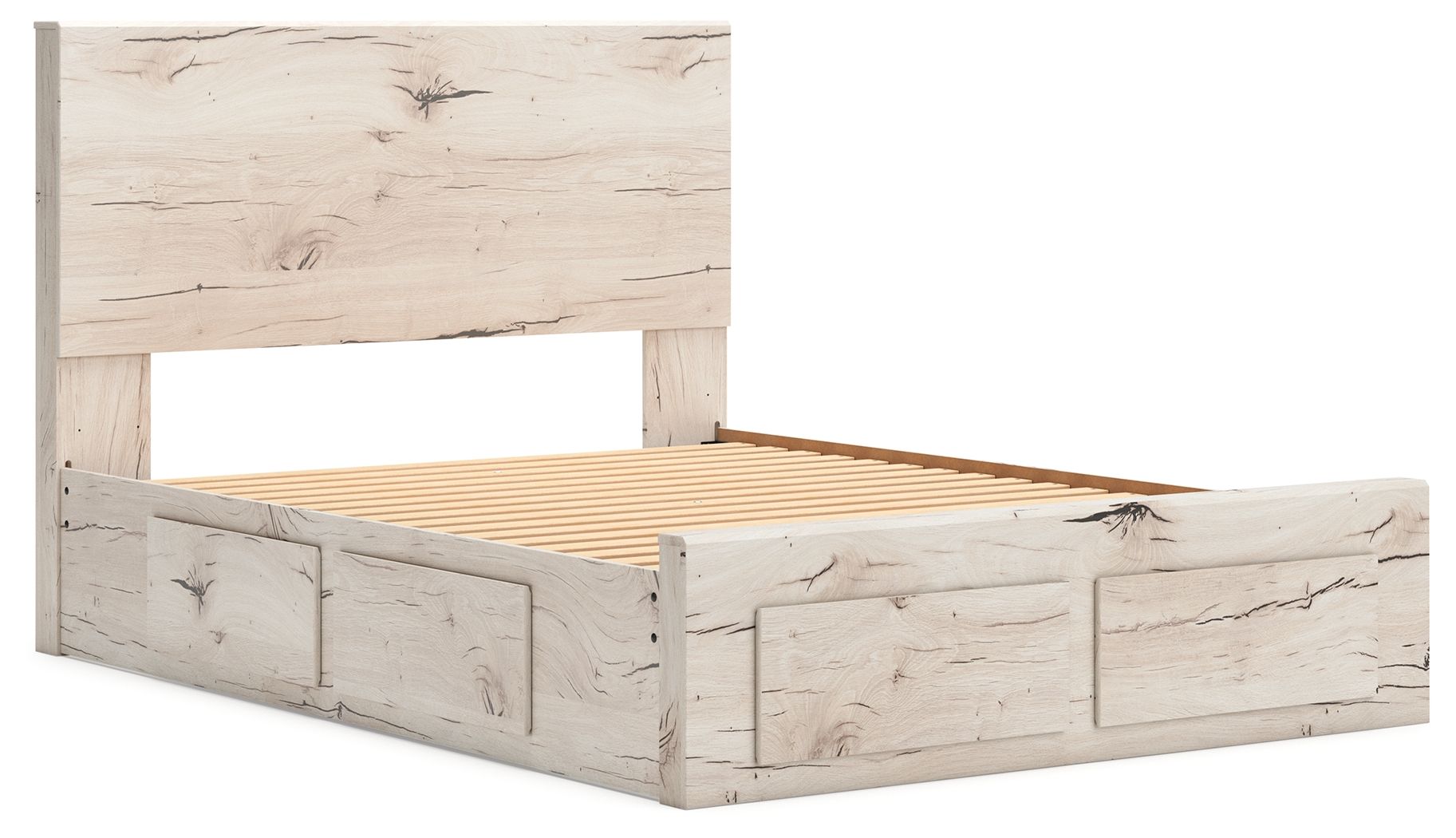 Lawroy - Panel Bed With Storage