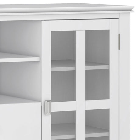 Artisan - Handcrafted, Tall TV Media Stand by Simpli-Home | Bel Furniture