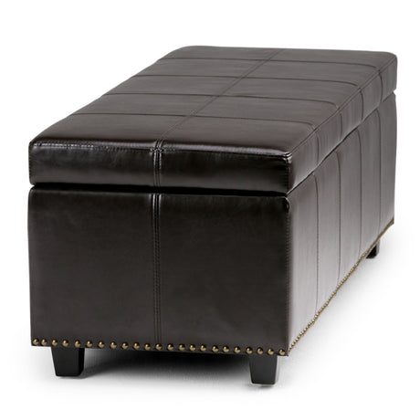 Kingsley - Upholstered Large Storage Ottoman - view 13