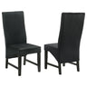 Barrand - Upholstered Dining Side Chair (Set of 2) Black by Coaster Fine Furniture | Bel Furniture