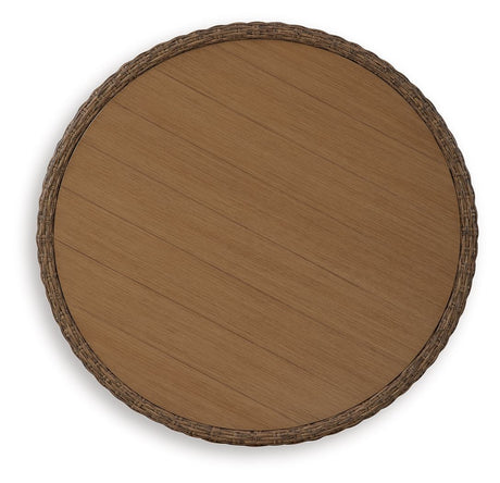 Double Point - Round Cocktail Table - Beige - view 4