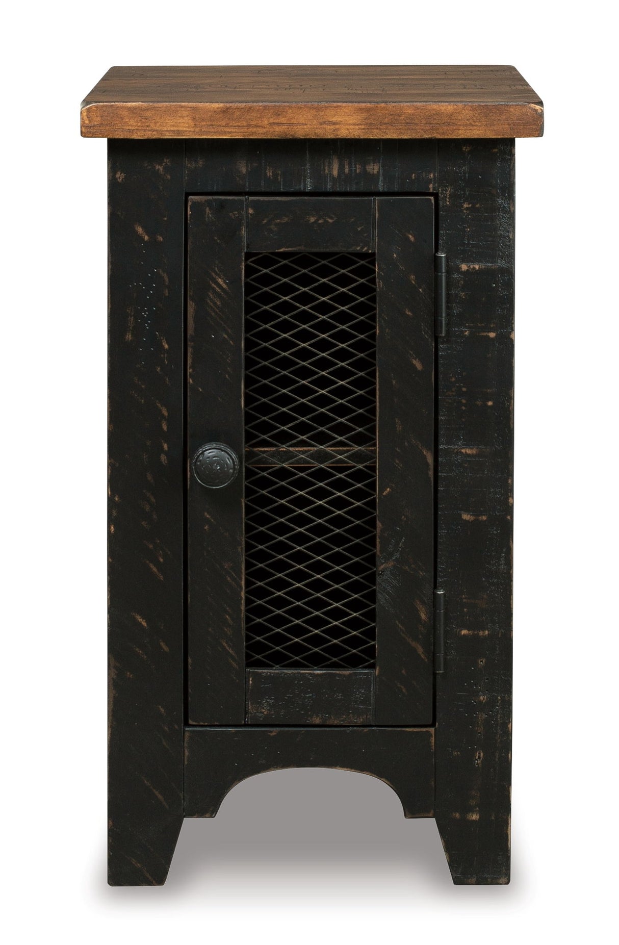 Valebeck - Chair Side End Table - Black / Brown