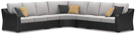 Beachcroft - Outdoor Sectional Black 5 Pc. Sectional by Signature Design by Ashley® | Bel Furniture