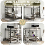 Ethan - Bunk Bed With Desk, Charging Station, Storage Shelves