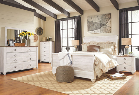 Willowton - Sleigh Bed by Signature Design by Ashley® | Bel Furniture