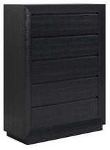 Londer - Black - Five Drawer Chest by Millennium® by Ashley | Bel Furniture