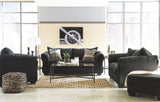 Darcy - Living Room Set Black 4 Pc. Sofa, Loveseat, Chair, Ottoman by Signature Design by Ashley® | Bel Furniture