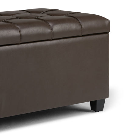 Sienna - Transitional Storage Ottoman Bench - view 7