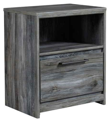 Baystorm - One Drawer Night Stand Gray by Signature Design by Ashley® | Bel Furniture