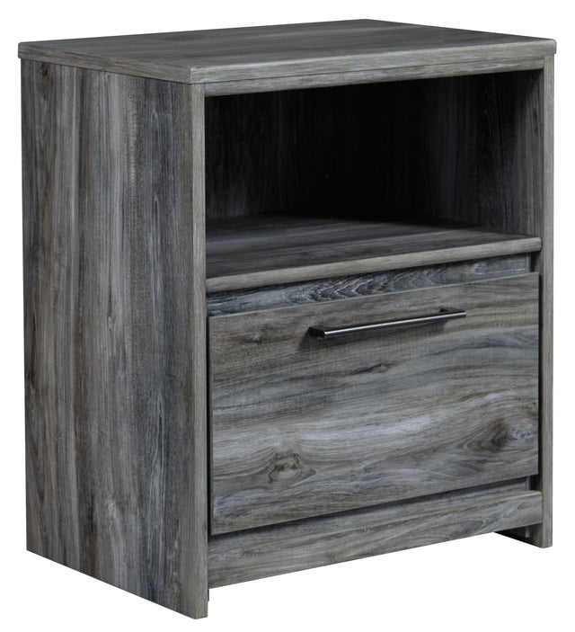 Baystorm - One Drawer Night Stand Gray by Signature Design by Ashley® | Bel Furniture