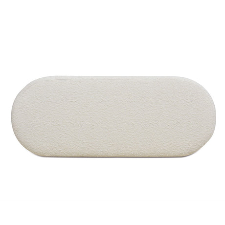 Fuji - Upholstered Oval Storage Bench by Jennifer Taylor Home | Bel Furniture