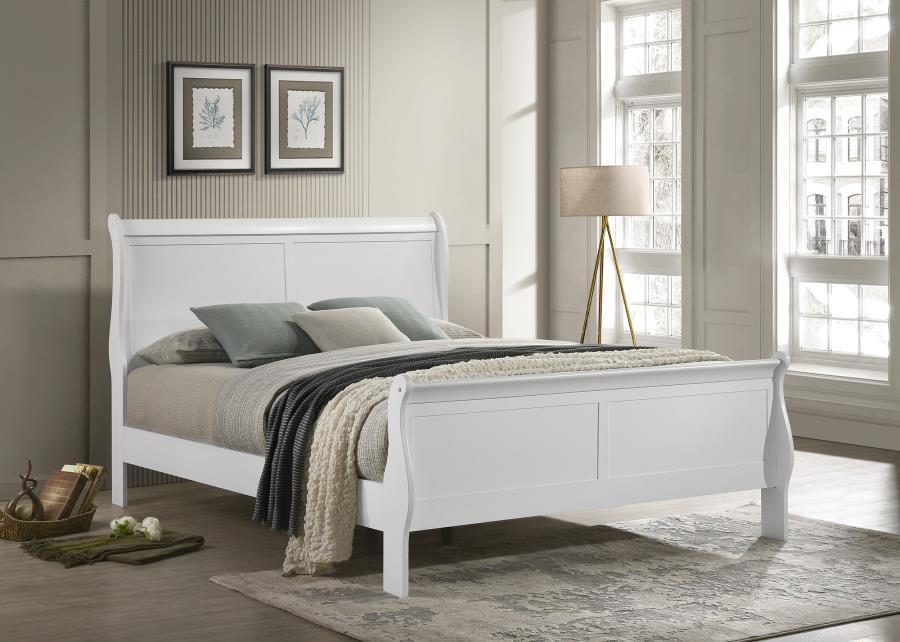 Louis Philippe - Sleigh Panel Bed