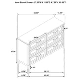 Marielle - 6-Drawer Bedroom Dresser