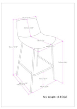 Jolie - Contemporary Stool (Set of 2)