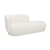 Aire - RAF Modern Rounded Chaise Lounge - Ivory White by Jennifer Taylor Home | Bel Furniture