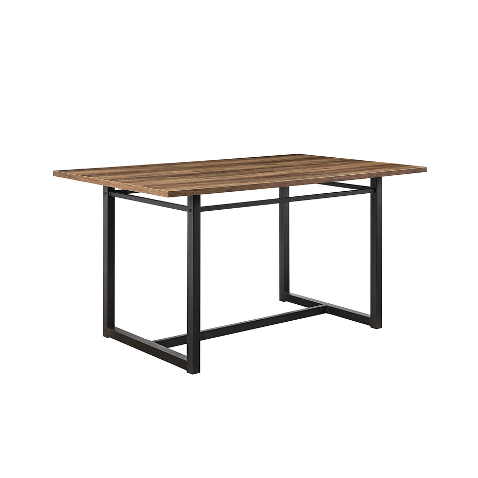 Modern Industrial Rectangle Dining Table - Rustic Oak