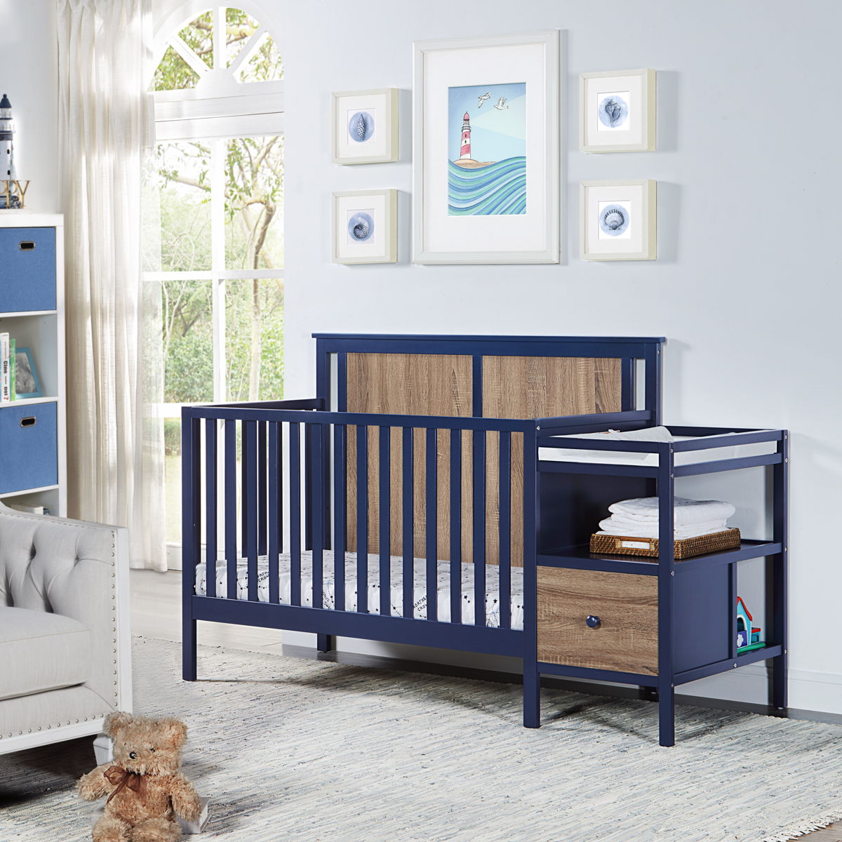 Connelly - 4-in-1 Crib and Changer Combo