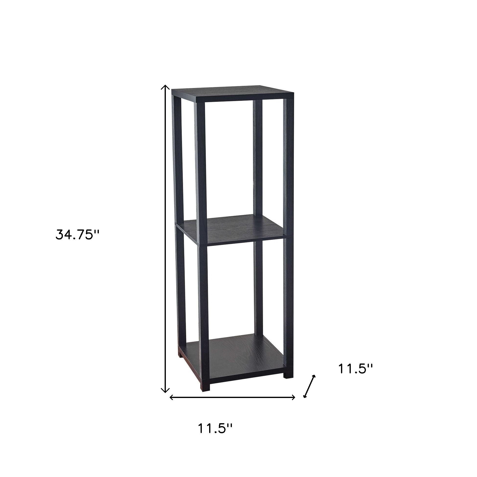 H Basic Book Case End Table - Black