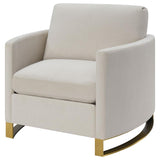 Corliss - Upholstered Arched Arm Accent Chair by CoasterElevations | Bel Furniture