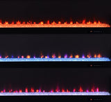 Eddy - 79" 2-Door TV Stand Fireplace Media Console - Mango