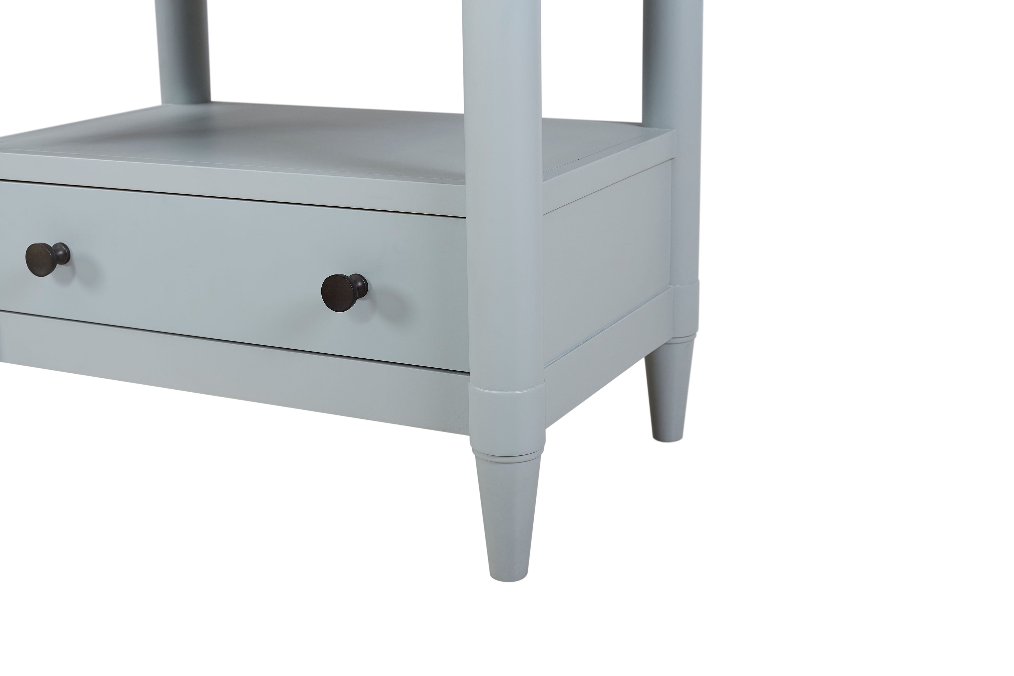 Open Nightstand With 2 Drawers