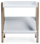 Blariden - White / Tan - Small Bookcase by Signature Design by Ashley® | Bel Furniture