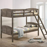 Flynn - Wood Bunk Bed With Mattress Dark Brown by Coaster Fine Furniture | Bel Furniture