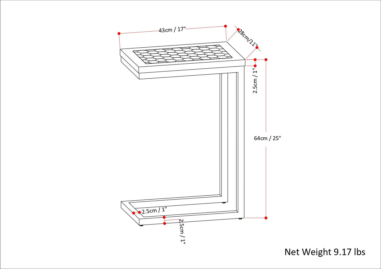 Davisville - C Side Table - Natural by Simpli-Home | Bel Furniture